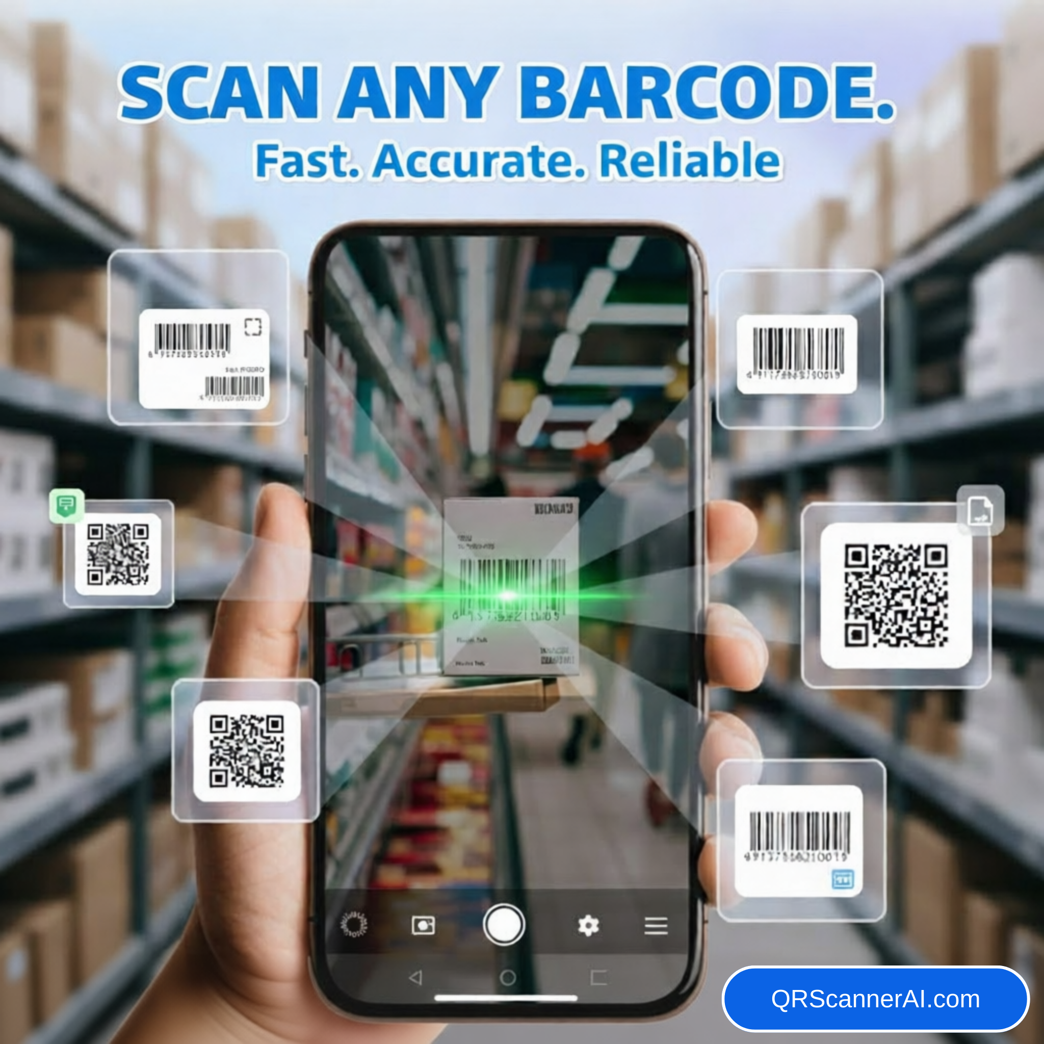 QR Code Scanner Features Display